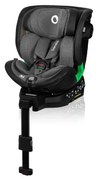 Lionelo - Autosedačka so základňou otočná HARMONY i-Size 40-150 cm čierna/šedá