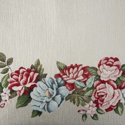 GOBELÍNOVÝ BEHÚŇ NA STÔL NATUR 40X100 CM KVETY