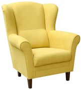 Kreslo ušiak GALA žlté