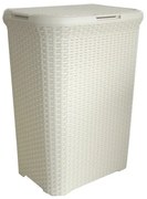 Krémovobiely plastový kôš na bielizeň 40 l Style – Curver