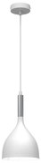 Luminex Luster na lanku NOAK 1xE27/15W/230V biela/chróm LU3899