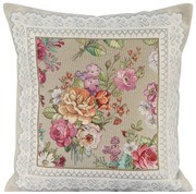 GOBELÍNOVÁ DEKORAČNÁ OBLIEČKA NA VANKÚŠ 1175 47X47 CM VZOROVANÁ