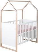 Biela postieľka 60x120 cm Cabane – Roba