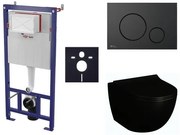 Cenovo zvýhodnený závesný WC set SAT do ľahkých stien / predstenová montáž + WC SAT Infinitio SIKOSSINFB68K