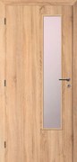 Solodoor Interiérové dvere L2 sklo, 60 L, 650 × 1 985 mm, fólia, ľavé, dub Mystic, presklené