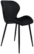 Jedálenská stolička DALLAS zamatová, čierna