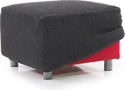 Super strečové poťahy NIAGARA antracitová taburetka (40 - 60 cm)