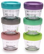 Sklenené dózičky na potraviny 118 ml - 6 ks