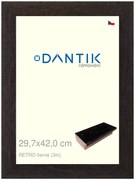 DANTIK rám na obraz 29,7x42 | RETRO černá (Plexi Čiré)