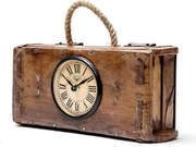 Drevené hodiny s ciferníkom v štýle upcycle 330x120x170