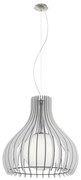 Eglo 61715 - Luster na lanku TINDORI 1xE27/60W/230V pr. 50 cm biela
