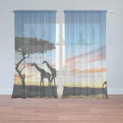 Sablio Záclony Sahara: 2ks 150x250cm