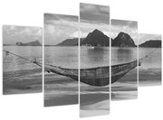 Obraz - Hojdacia sieť na pláži (150x105 cm)