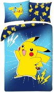 Posteľné obliečky z mikrovlákna Pokémon Pikachu - 70x90 cm + 140x200 cm