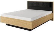 Posteľ Baltic C 160 dub dub baltic/čierna