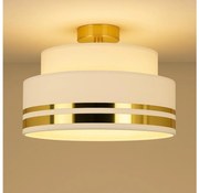 Stropné svietidlo TAMI 1xE27/60W/230V pr. 40 cm biela/zlatá