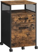 Kancelársky kontajner, industriálny, 2 uzamykateľné zásuvky, 1 polica, 69x42x44cm