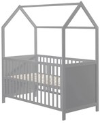 Sivá postieľka 70x140 cm – Roba