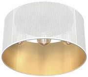 Luminex Luster prisadený LOFT SHADE 3xE27/60W/230V biela/zlatá LU5261