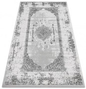 Koberec AKRYL VALS 8801 Ramka ornament, slonia kosť / sivý