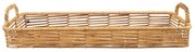 Ib Laursen Prírodný podnos s držadlami Oblong Rattan / Bamboo