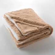 Svetlohnedá deka z mikroplyšu 180x220 cm Foxy – douceur d'intérieur