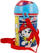 Plastová fľaša na pitie s viečkom Tlapková patrola - Paw Patrol - 450 ml