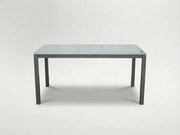 CH Hliníkový záhradný stôl 150x80x74 cm- sivá