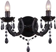 Zuma Line RLB94016-2B - Nástenná lampa MAGNOLIA 2xE14/40W/230V čierna