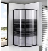 Avignon 6mm Shadow zakrivený Sprchový kút 90*90 190cm