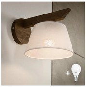 Brilagi - LED Nástenné svietidlo ANTHONY 1xE14/40W/230V dub orech/biela