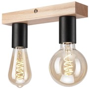 Prisadený luster VITO OAK 2xE27/60W/230V dub