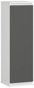Závesná skrinka W30 CLP biela / grafitová / sivá