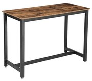 Barový stolík BARTIS hnedá/čierna