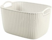 Curver Úložný box Knit 19 l, krémová, 19 l