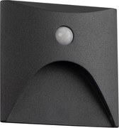 Kanlux 39143 - LED schodové svietidlo so senzorom EXIN 2,5W/230V 4000K IP65 antracit, hranaté