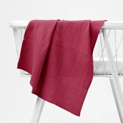 Biante Mušelínová plienka/dečka Nature MSN-042 Malinovo červená 70x70 cm