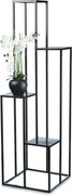 STOJAN NA KVETINÁČ KASKADA 150X44X44 CM ČIERNA