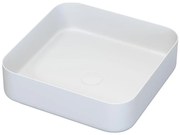 BATH DELUXE 06-040-17-01-00 - Umývadlo na dosku LJORDAL 40x40 cm oceľ/biela