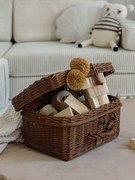 Prútený kufrík - hnedá