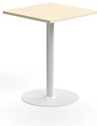 Barový stôl VERTICUS, 700x700x900 mm, breza/biela