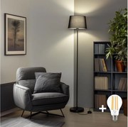 Brilagi - LED stojacia lampa CERIA 1xE27/40W/230V, priemer 30 cm, čierna