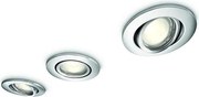 Philips 59902/11/PN - SADA 3x Kúpeľňové podhľadové svietidlo ROOTS 3xGU10/35W