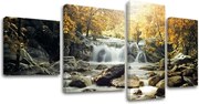 Obraz na plátne 4 dielny VODOPÁDY VO004E40