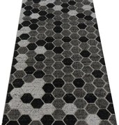 Berfin Dywany, Kusový koberec Lagos 1675 Dark Grey (Silver), 80x150, šedá, obývacia izba
