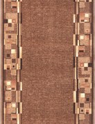 Associated Weavers, Protišmykový behúň na mieru Bombay 44, šíre 80 cm, hnedá, chodba / predsieň