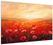 Obraz - Pole vlčích makov (90x60 cm)