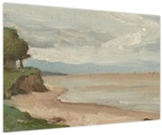 Obraz - Jean-Baptiste-Camille Corot, Beach Near Etretat, reprodukcia (90x60 cm)
