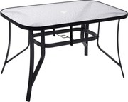 Záhradný stôl SPRINGOS GF1014​​​​​​​ - čierny
