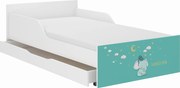 Wooden Toys Detská posteľ PUFI 160x80 SLONÍK